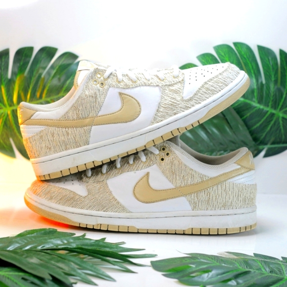 Nike Shoes - Nike Dunk Low Linen Beige White size 10Womens /8.5Men